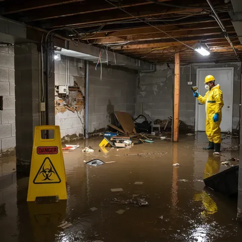 Flooded Basement Electrical Hazard in Sunrise, FL Property